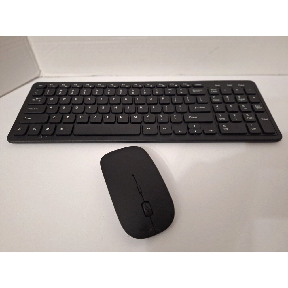 Wireless Gaming Keyboard and Mouse Slim Black Unbranded Computer Gaming Keyboard